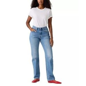 Levis 501 Curve Straight Leg Jeans Sz 29 High Waist Medium Play on Ref